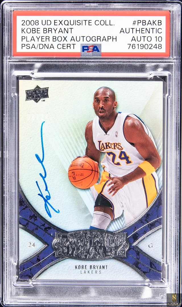 2008-09 Upper Deck Exquisite Collection Kobe Bryant Player Box Autograph #PBA-KB card image
