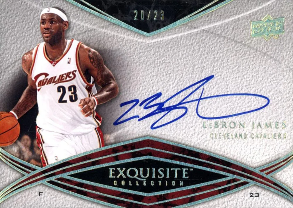 2008-09 Upper Deck Exquisite Collection Lebron James Autographs #AUTO-LJ card image