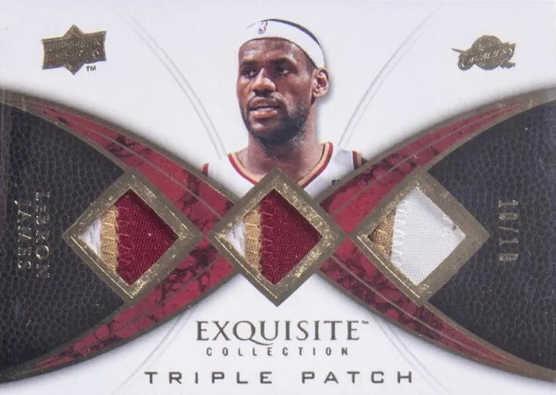 2008-09 Upper Deck Exquisite Collection Lebron James Triple Patches #ETP-LJ card image