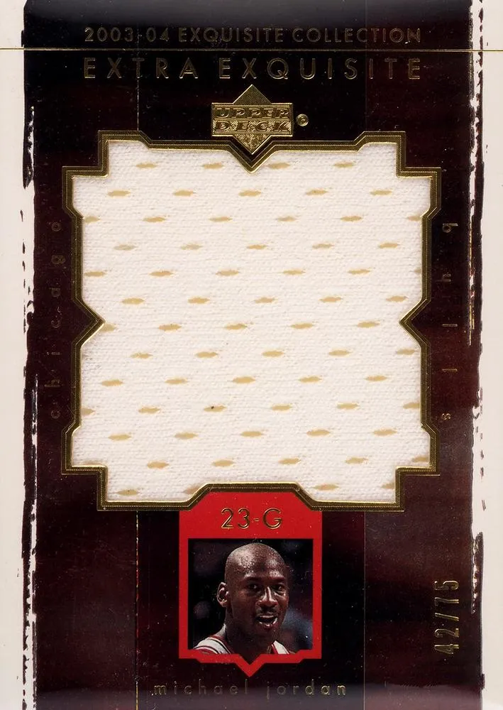 2008-09 Upper Deck Exquisite Collection Michael Jordan Emblems of Endorsement #EE-MJ card image