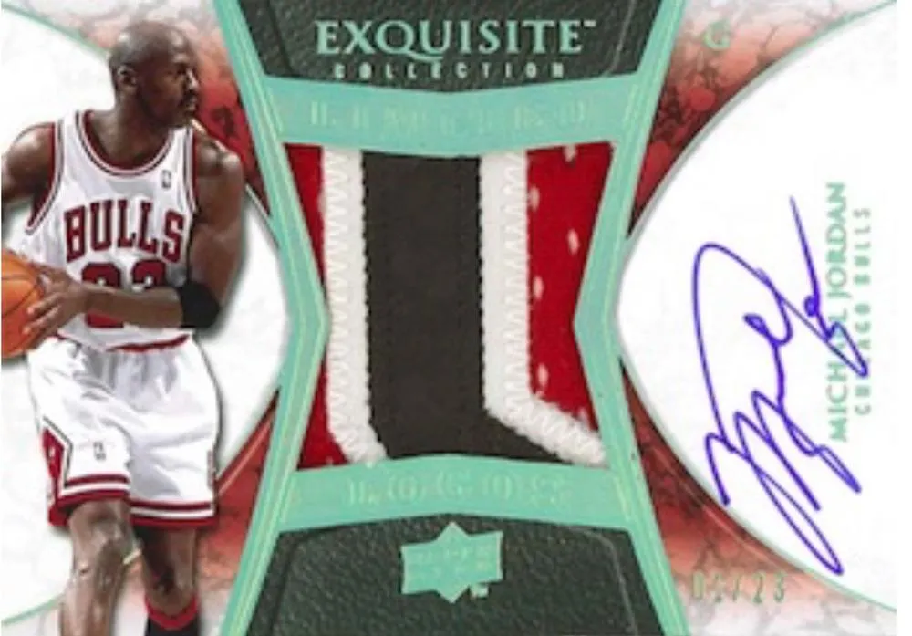 2008-09 Upper Deck Exquisite Collection Michael Jordan Limited Logos #LL-MJ card image