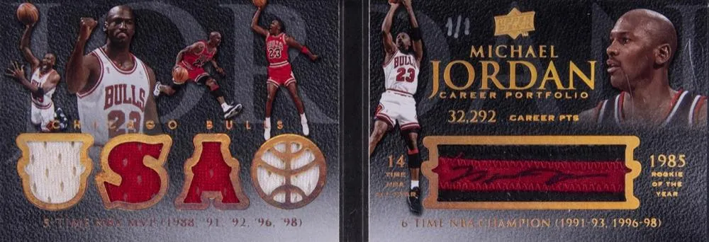 2008-09 Upper Deck Exquisite Collection Michael Jordan Hinged Cards #MJ10 card image