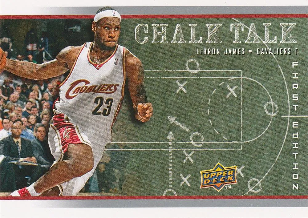 2008-09 Upper Deck First Edition Lebron James Chalk Talk #CT-5 card image