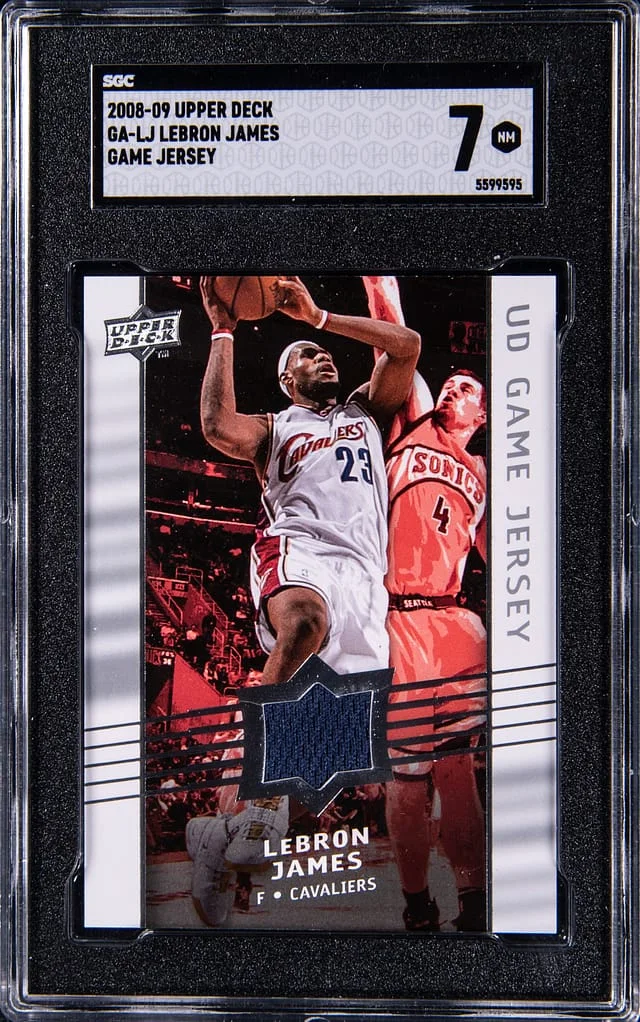 2008-09 Upper Deck Game Jersey LeBron James #GA-LJ card image