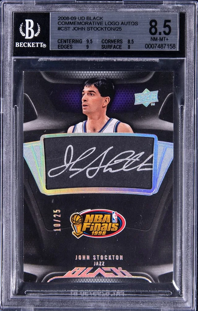 2008-09 Upper Deck John Stockton Commemorative Logo #C-ST card image