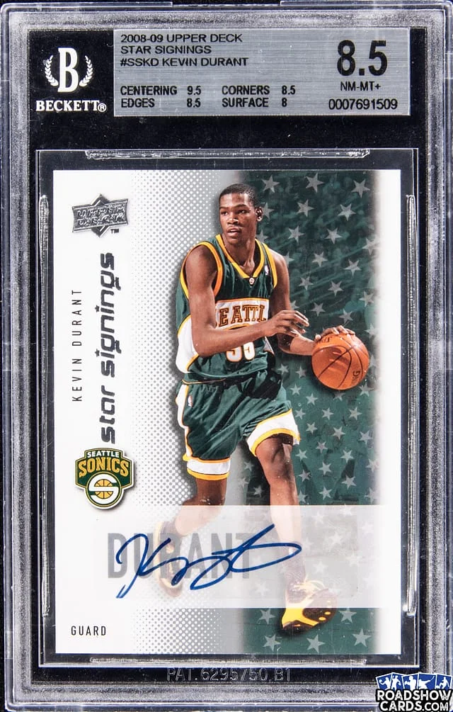 2008-09 Upper Deck Kevin Durant Star Signings #SS-KD card image
