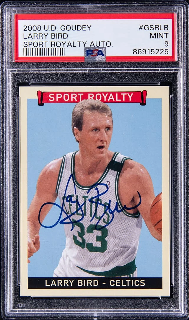 2008-09 Upper Deck Larry Bird Goudey Sport Royalty Autorgaph #GSR-LB card image