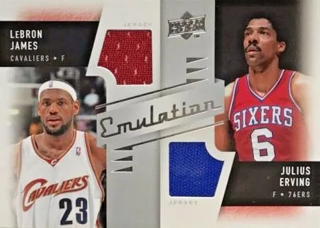 2008-09 Upper Deck Lebron James Emulation Dual Memorabilia #E-EJ card image