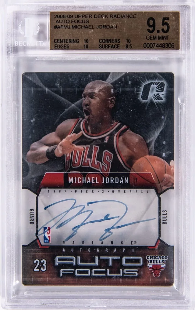2008-09 Upper Deck Michael Jordan Radiance Autograph Focus #AF-MJ card image