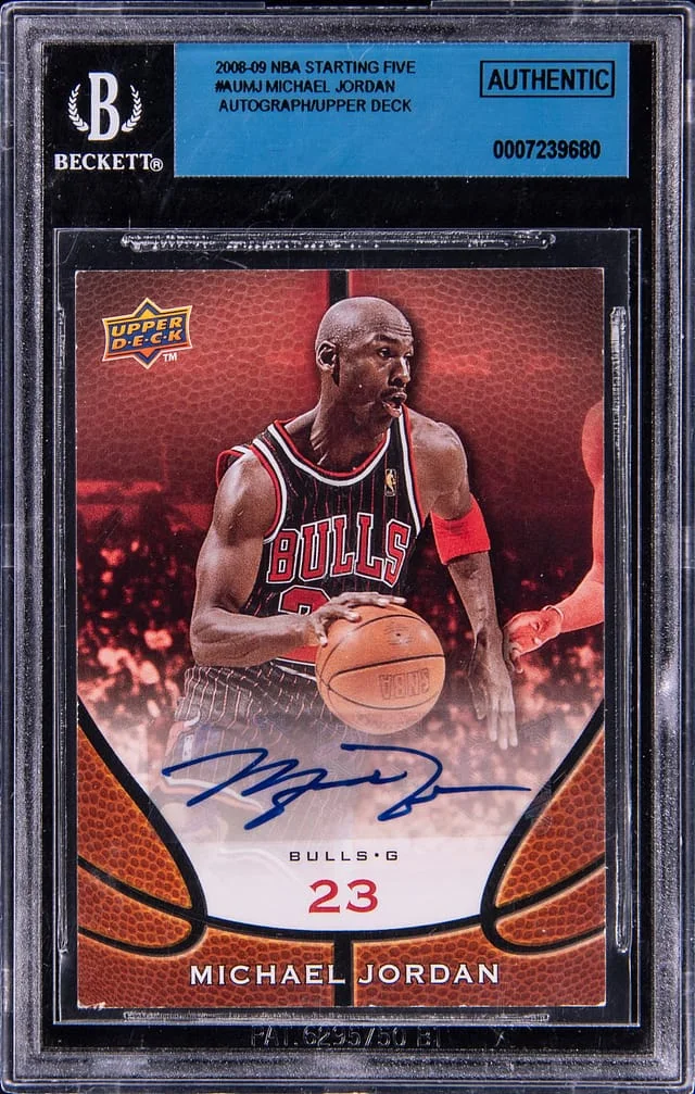 2008-09 Upper Deck Michael Jordan NBA Starting Five Autographs #AU-MJ card image