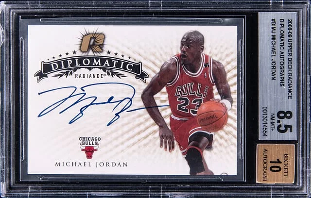 2008-09 Upper Deck Michael Jordan Radiance Diplomatic Autographs #DI-MJ card image