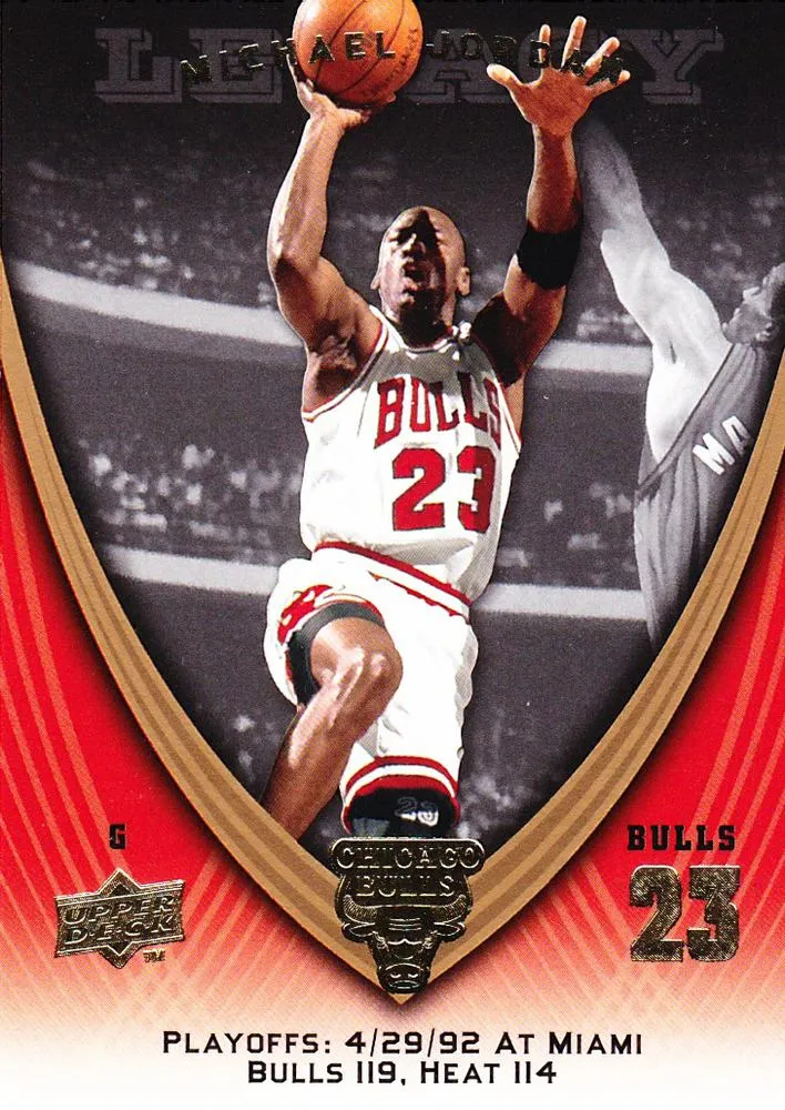 2008-09 Upper Deck Michael Jordan Legacy Collection Michael Jordan #1003 card image