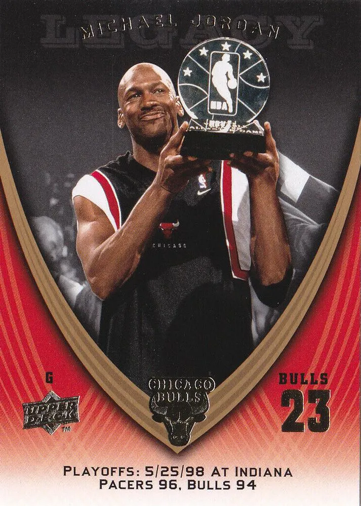 2008-09 Upper Deck Michael Jordan Legacy Collection Michael Jordan #1100 card image