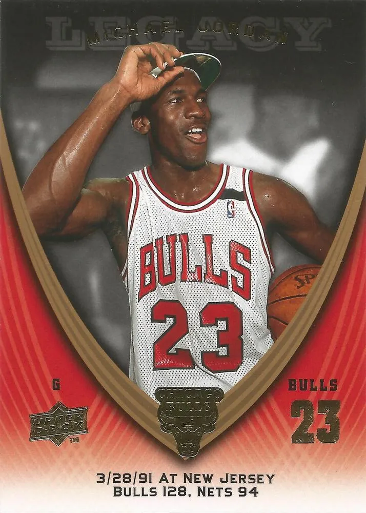 2008-09 Upper Deck Michael Jordan Legacy Collection Michael Jordan #496 card image