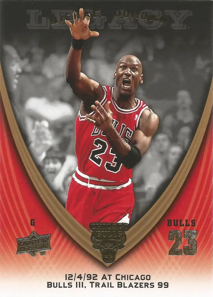 2008-09 Upper Deck Michael Jordan Legacy Collection Michael Jordan #602 card image