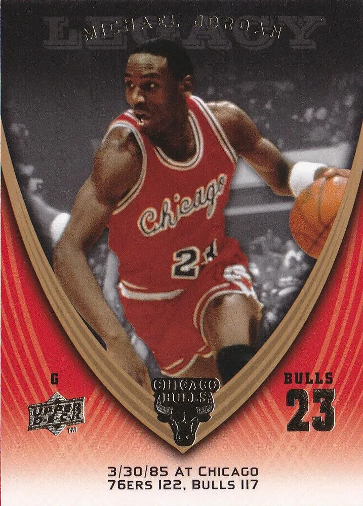 2008-09 Upper Deck Michael Jordan Legacy Collection Michael Jordan #75 card image