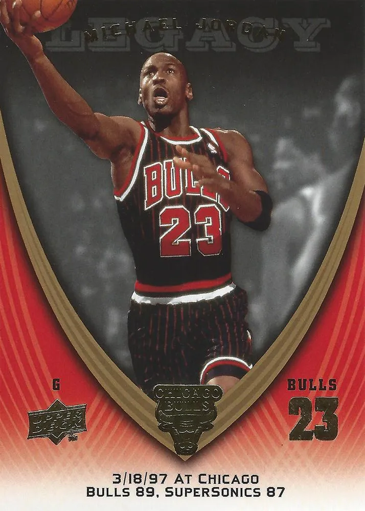 2008-09 Upper Deck Michael Jordan Legacy Collection Michael Jordan #832 card image