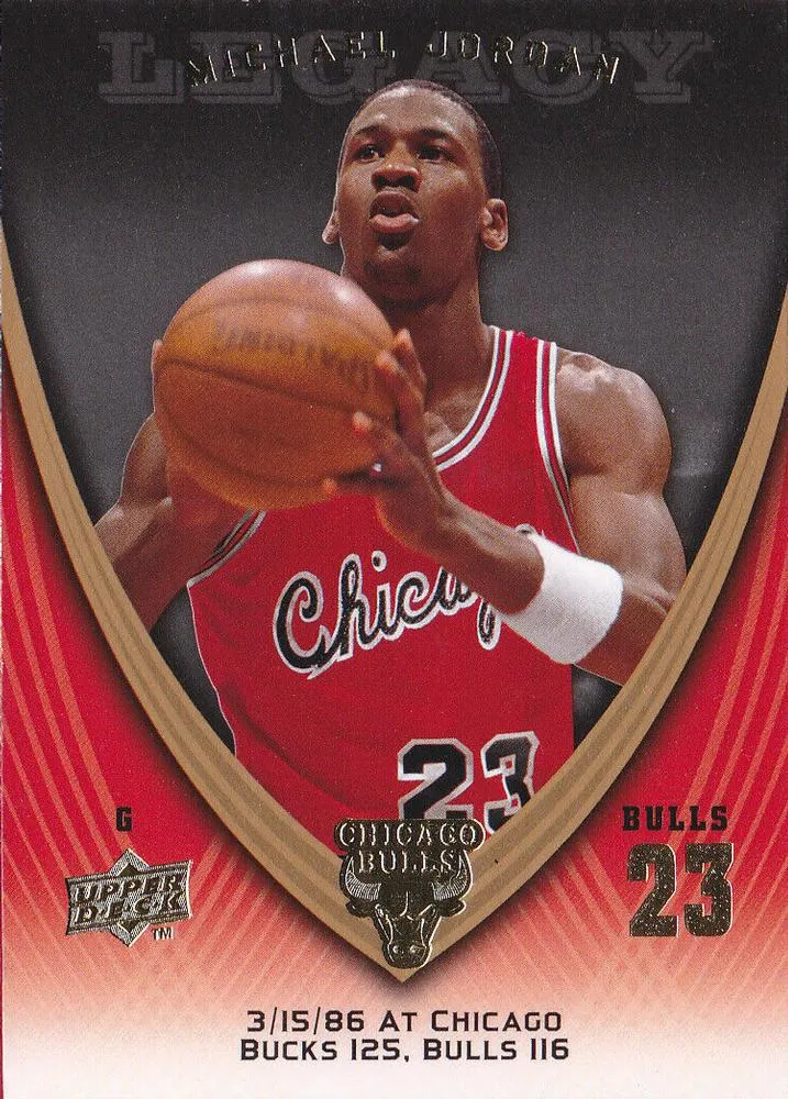 2008-09 Upper Deck Michael Jordan Legacy Collection Michael Jordan #86 card image