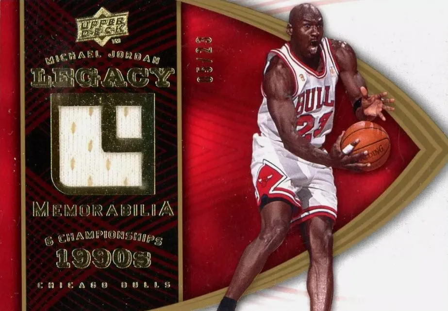 2008-09 Upper Deck Michael Jordan Legacy Collection Michael Jordan Memorabilia #MJ-17 card image