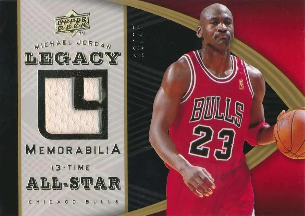 2008-09 Upper Deck Michael Jordan Legacy Collection Michael Jordan Memorabilia #MJ-85 card image
