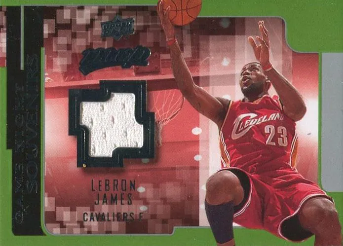 2008-09 Upper Deck MVP Lebron James Game Night Souvenirs #GN-LJ card image