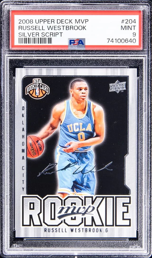 2008-09 Upper Deck MVP Russell Westbrook Silver Script #204 card image
