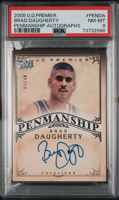2008-09 Upper Deck Premier Brad Daugherty Penmanship Autographs #PEN-DA card image