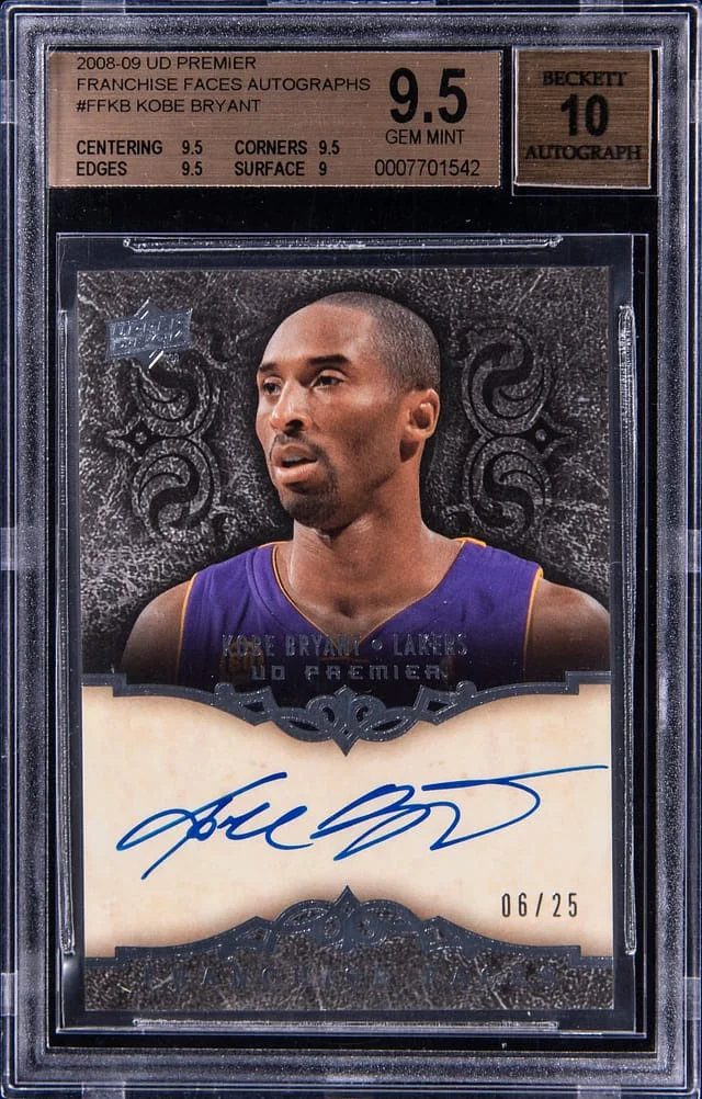 2008-09 Upper Deck Premier Kobe Bryant Franchise Faces Autographs #FF-KB card image