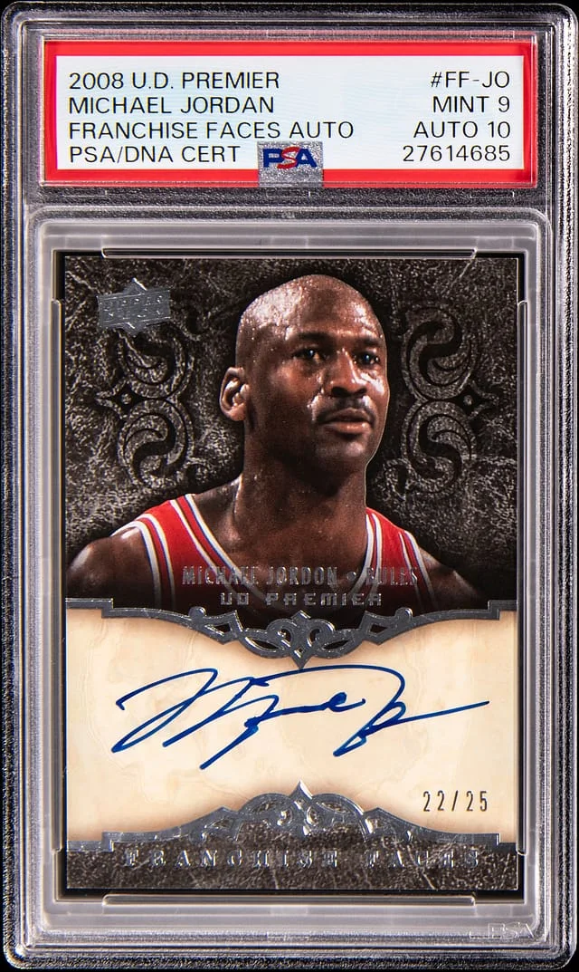 2008-09 Upper Deck Premier Michael Jordan Franchise Faces Autograph #FF-JO card image