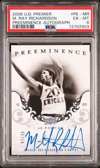2008-09 Upper Deck Premier Micheal Ray Richardson Preeminence Autograph #PE-MR card image