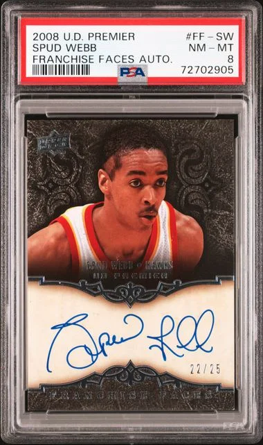 2008-09 Upper Deck Premier Spud Webb Franchise Faces Autograph #FF-SW card image