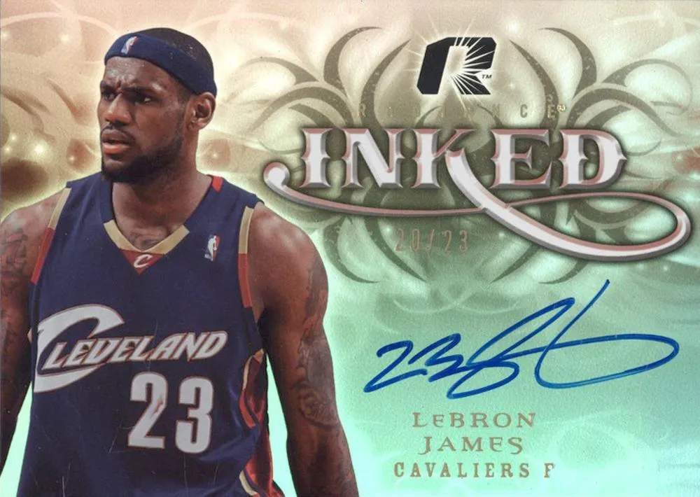 2008-09 Upper Deck Radiance Lebron James Inked #I-LJ card image