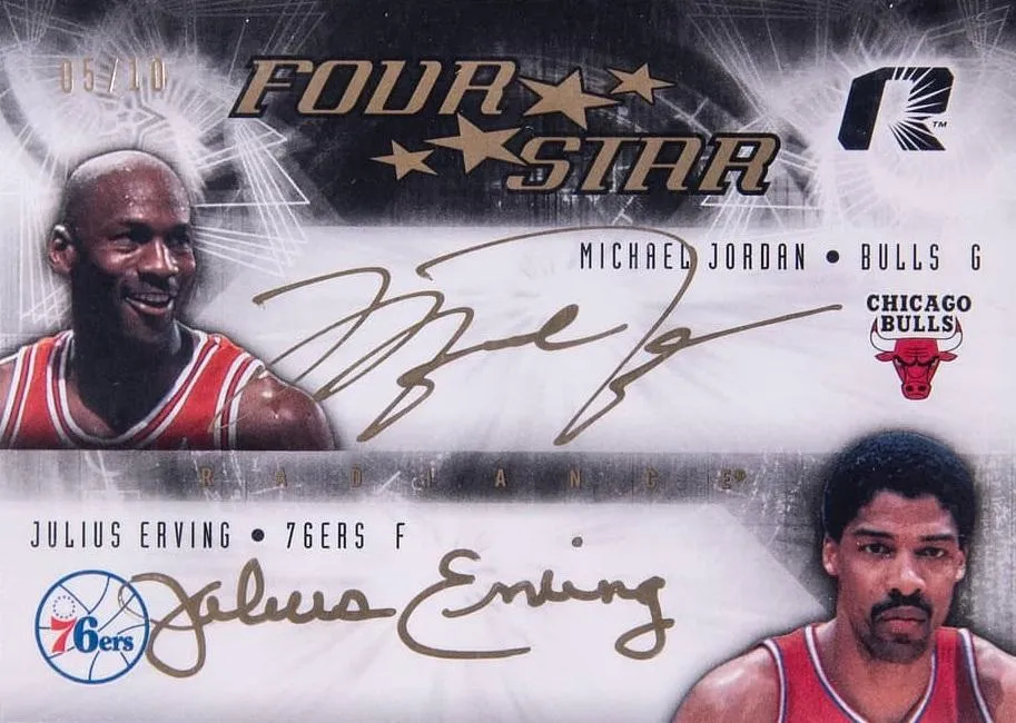 2008-09 Upper Deck Radiance Michael Jordan Four Star Autographs #FS-STAR card image