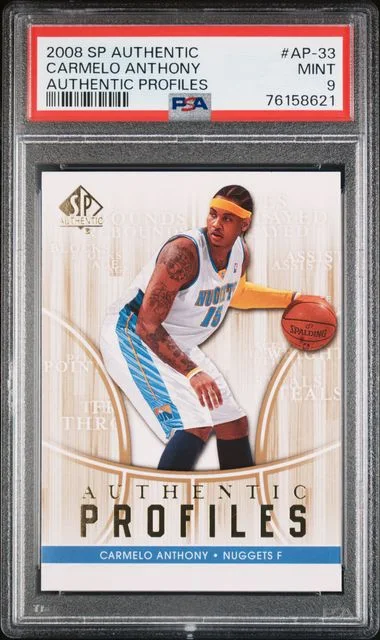 2008-09 Upper Deck SP Authentic Carmelo Anthony Profiles #AP-33 card image