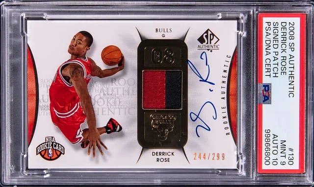 2008-09 Upper Deck SP Authentic Derrick Rose Patch Autograph (RPA) #130 card image