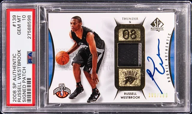 2008-09 Upper Deck SP Authentic Russell Westbrook Signed Patch #139 card image