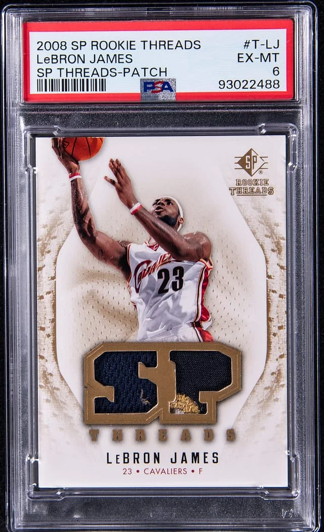 2008-09 Upper Deck SP LeBron James Threads Patch #T-LJ card image