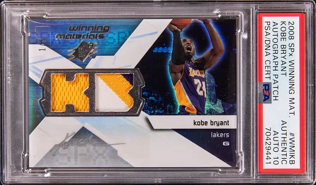 2008-09 Upper Deck SPx Kobe Bryant Winning Materials Autograph Patch #WMI-KB card image