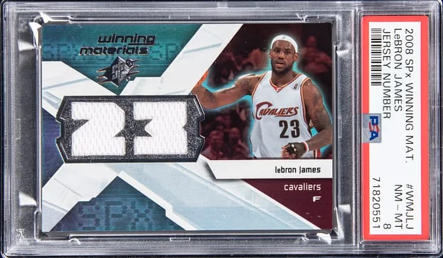2008-09 Upper Deck SPx LeBron James Winning Materials Jersey Number #WMJ-LJ card image