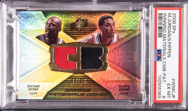 2008-09 Upper Deck SPx Michael Jordan/Scottie Pippen Winning Materials Combos Patch #WMC-JP card image