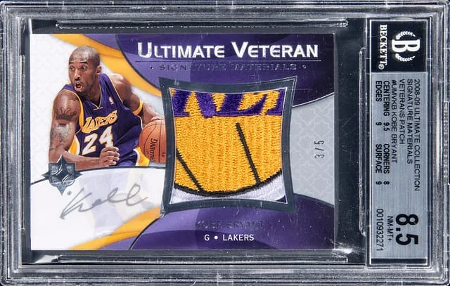 2008-09 Upper Deck Ultimate Collection Kobe Bryant Signature Materials Veterans #UMV-KB card image