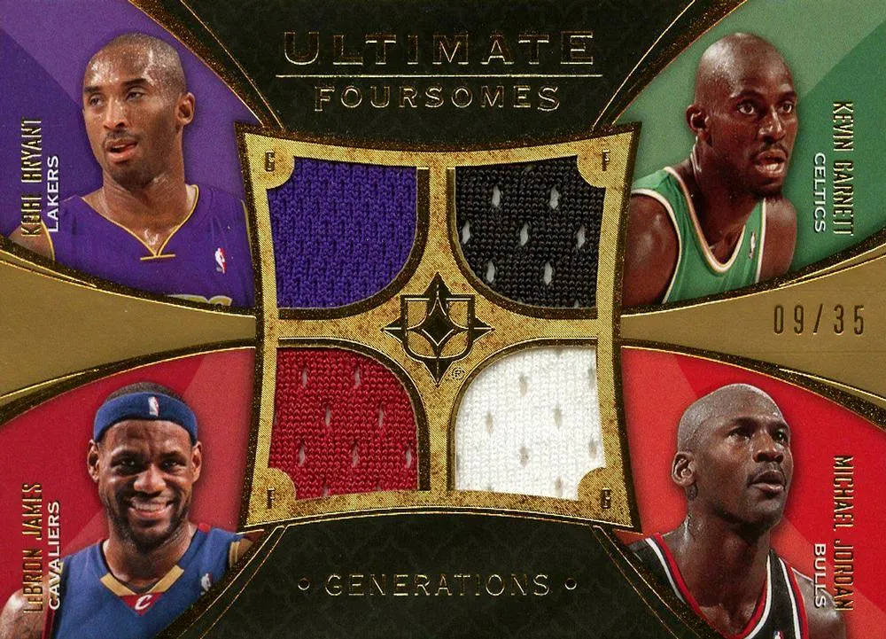 2008-09 Upper Deck Ultimate Collection Lebron James Ultimate Foursomes Generations Jerseys #UFC-UDEX card image
