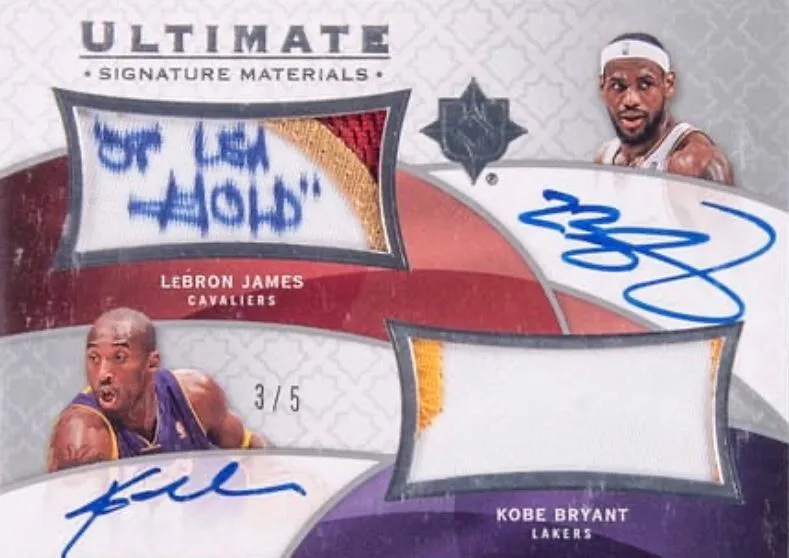2008-09 Upper Deck Ultimate Collection Lebron James Signature Patch Combo #UMC-BJ card image