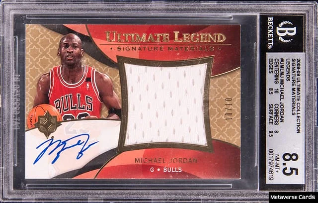 2008-09 Upper Deck Ultimate Collection Michael Jordan Signature Materials Legends #UML-MJ card image