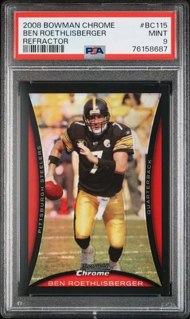 2008 Bowman Chrome Ben Roethlisberger Refractor #BC115 card image