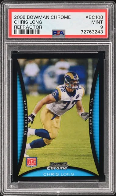 2008 Bowman Chrome Chris Long Refractor #BC108 card image