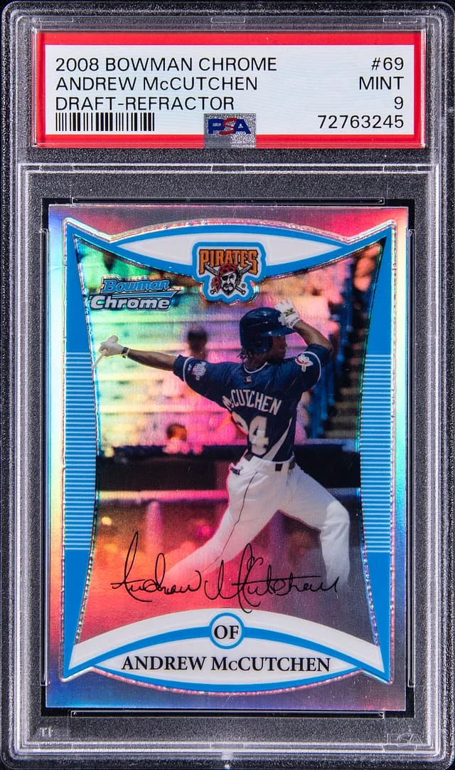 2008 Bowman Chrome Draft Andrew McCutchen Refractor #69 card image