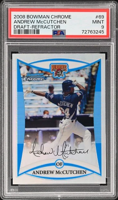 2008 Bowman Chrome Draft Andrew McCutchen Refractor #BDPP69 card image