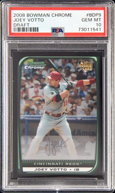 2008 Bowman Chrome Draft Joey Votto #BDP9 card image