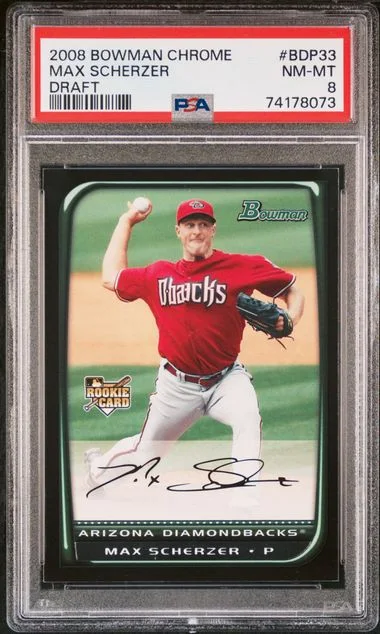 2008 Bowman Chrome Draft Max Scherzer #BDP33 card image